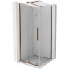 Mexen Velar sprchová kabína, posuvné dvere 90 x 90 cm, Priehľadné, Zlatoružová - 871-090-090-01-60