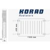 KORAD Radiátor 22K 400/1100 (KORAD 22K 400/1100)