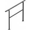 Vevor Madlo na schody 2–3 stupne, čierna štvorcová oceľ pre betón a terasu FGDHGZLSLZFSL90M7V0
