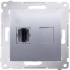 Kontakt-Simon HDMI zásuvka Simon 54 stříbrná matná (DGHDMI.01/43)