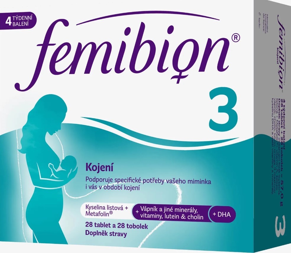 Femibion 3 Kojení 28 tabliet + 28 toboliek 3balenia