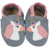 Papuče Dreptulki papučky KOŽA jednorožec VEĽ.22