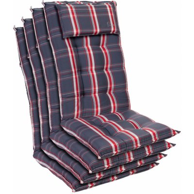 Blumfeldt Sylt, čalúnená podložka, podložka na stoličku, podložka na vyššie polohovacie kreslo, vankúš, polyester, 50 × 120 × 9 cm (CPT10_10240920-4_)