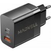 Adaptér do siete USB-C/A 30W Madvell čierna