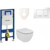 Cenovo zvýhodnený závesný WC set Geberit do ľahkých stien / predstenová montáž + WC Ideal Standard Tesi 111.300.00.5NE5