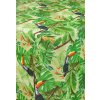 Obrus PVC 7741510, metráž, 20 m x 140 cm, jungle s tukany, IMPOL TRADE