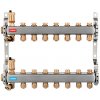 NOVASERVIS Rozdeľovač nerez s regulačnými mechanickými ventilmi 7okruhy SN-RO07S
