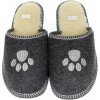 Pánske zateplené sivé filcové papuče LABKY