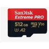 SanDisk micro SDXC karta 512GB Extreme PRO (200 MB/s Class 10, UHS-I U3 V30) + adaptér SDSQXCD-512G-GN6MA