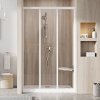 Ravak ASDP3-100 198 trojdielné sprchové dvere, biela+transparent 97 - 101 x 198 cm, biela, 00VA01R2Z1