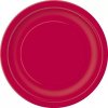 Papierové taniere červené 23 cm - 16 ks