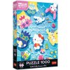 Puzzle Premium Plus: Letné vibrácie Hello Kitty 1000 dielikov 48x68, 3cm v krabici 27x40x6cm