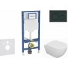 Geberit Duofix Set predstenovej inštalácie, klozetu Oudee a dosky softclose, tlačidlo Sigma20, čierna lesk/čierna mat SANI11CA5110B