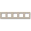 ABB 3901H-A05050 18 Päťcestný rámik Levit, pre horizontálnu a vertikálnu montáž