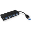 ICY BOX 4 porty USB 3.0 hub čierna; IB-AC6104-B