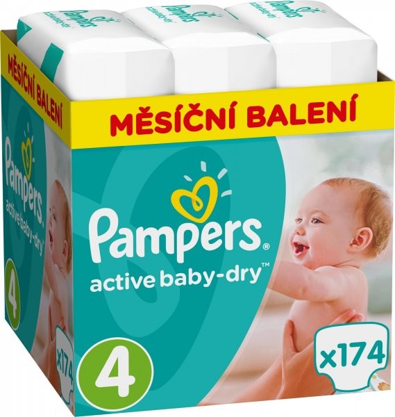 Pampers Active Baby 4 174 ks od 39,32 € - Heureka.sk