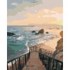 Diamondi Diamantové maľovanie - SCHODY NA PLÁŽ Rámovanie: bez rámu a bez vypnutia plátna, Rozmer: 40x50 cm
