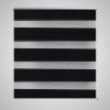 Roleta vzor zebra, 90 x 150 cm, čierna 240208