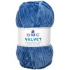 Priadza VELVET 100g, modrá - odtieň 008