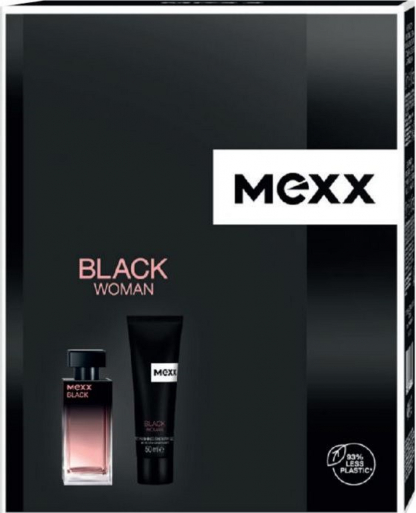 Mexx Black Woman EDT 30 ml + sprchový gél 50 ml darčeková sada