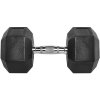 Jednoruční činka HEXA ATX LINE 9 kg, pogumovaná + chrom
