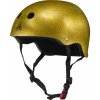 Triple Eight - Glitter Sweatsaver Skate Helmet Gold - helma Velikost: L - XL