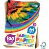 Farebný papier A4 80g 100 listov/10 farieb
