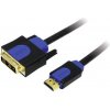 Kábel LogiLink HDMI - DVI-D 10m modrý (CHB3110) (CHB3110)