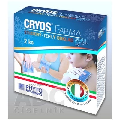 Cryos Farma vankúšikové obklad pri poraneniach 12 x 12 cm 2 ks