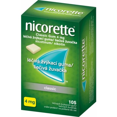 Nicorette Classic Gum 4mg gum.med.105 x 4mg