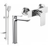 MEXEN/S - Alfa DF62 SET umývadlová + sprchová batéria s príslušenstvom, chróm 745714DF62-00