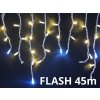 VIXEN Premium Vianocny zaves - 45m, teplá biela - FLASH efekt, profi vianocne osvetlenie