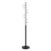 Signal Vešiak na chodbu FERRO čierna/chróm kov 30 cm x 173 cm x