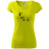 EKG bouldering - Dámske tričko Pure - S ( Limetková )