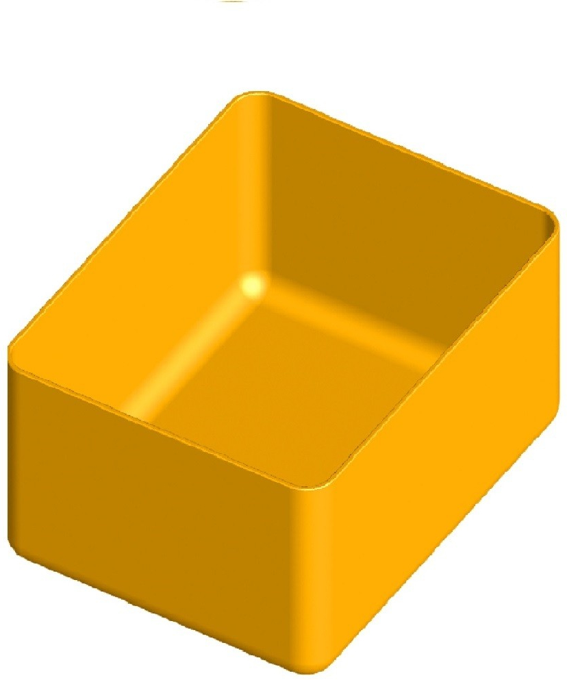 ArtPlast ART192 Box do zásuviek a organizérov 117x90x64mm žltý