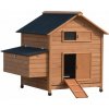 Kurín typu domček bez výbehu pre 7 - 8 sliepok. Jednoducho umiestniteľné automatické otváranie. Záhrada II, 125x100x110 cm.