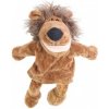 Plyšový maňuška s nohami na ruku lev var.2