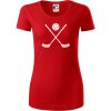 Florbalové hokejky - Dámske tričko z organickej bavlny Origin (GOTS) - 2XL ( Červená )