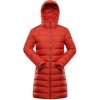 Dámsky zimný ultraľahký kabát hi-therm ALPINE PRE DEFRA oranžová/červená M PLUS