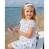 Nicol dievčenské letné šaty s čelenkou námornícky vzor
