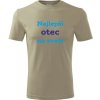 Kaki tričko najlepší otec na svete - darčeky pre otcov XXXL