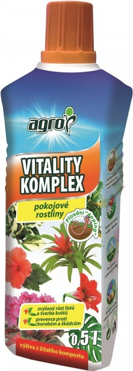 Výživa AGRO VITALITY KOMPLEX na pokojové rostliny 500ml