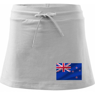Nový Zéland fotka vlajky športová sukne two in one biela