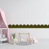 PIPPER. Textilná samolepiaca tapeta - Mini Oblúk - Khaki farba Farba: Bledá