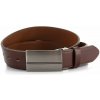 Kožený opasok hnedý s obdĺžnikovou sponou 35/020/1PS - 95
