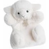 Plyšová ovečka na bábkové divadlo Lamb Puppet Histoire d’ Ours biela 25 cm od 0 mes