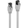 S/FTP (PiMF) Patchkábel LSOH 1.5m cat.8, sivý, Cu, 40GBit/s, 2000Mhz UL
