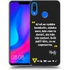 Picasee silikónový čierny obal pre Huawei Nova 3 - Kazma - SVĚT PATŘÍ TĚM, CO SE NEPOSEROU