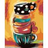 Diamondi Diamantové maľovanie MAĽOVANÉ HRNČEKY 40 x 50 cm bez rámu a bez vypnutia plátna