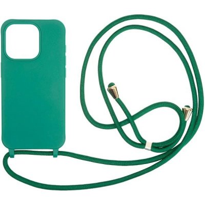 Mobile Origin Lanyard Case Dark Green iPhone 15 Pro LYC-S-GRN-15PRO